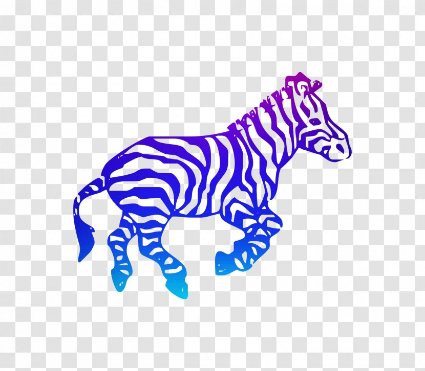Drawing Decal Dog Logo Tattoo - Zebra - Magenta Transparent PNG