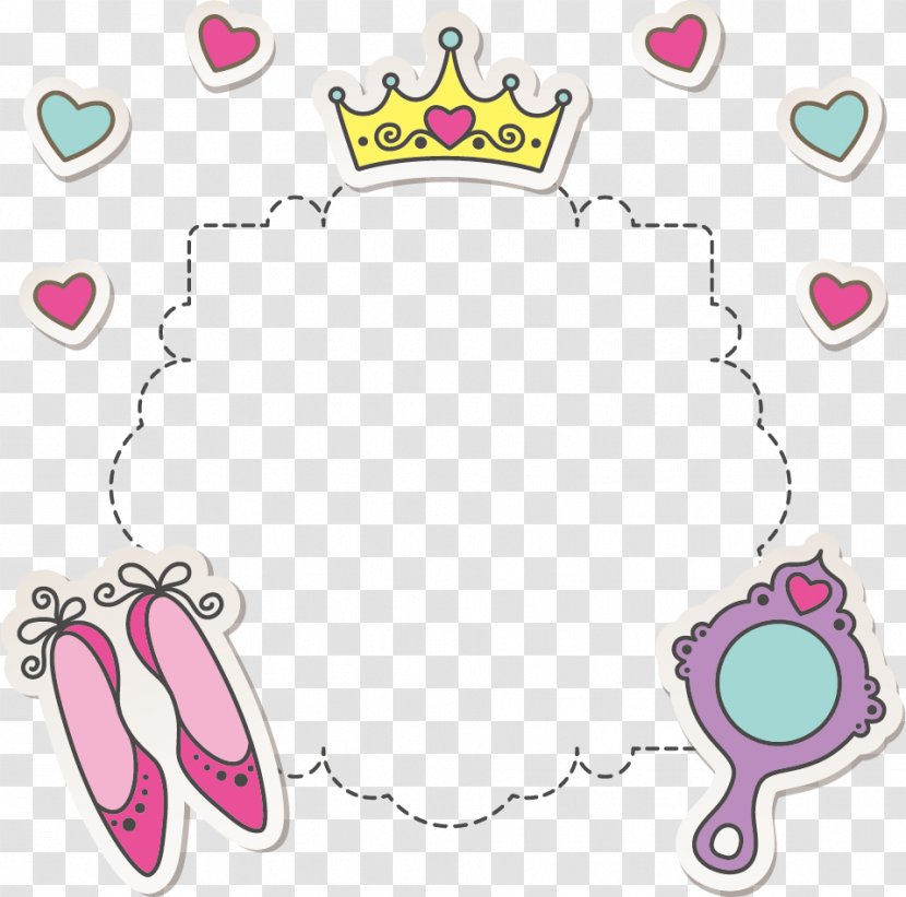 Princess Te Presumo Being Monarch - Children Frame Design Pattern Vector Material Transparent PNG
