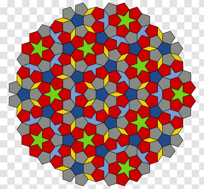 Penrose Tiling Tessellation Aperiodic Mathematics Quasicrystal - Golden Ratio Transparent PNG