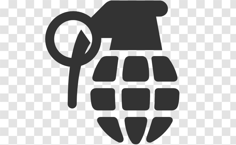 Grenade Bomb Icon - Siluet Hand Image Transparent PNG