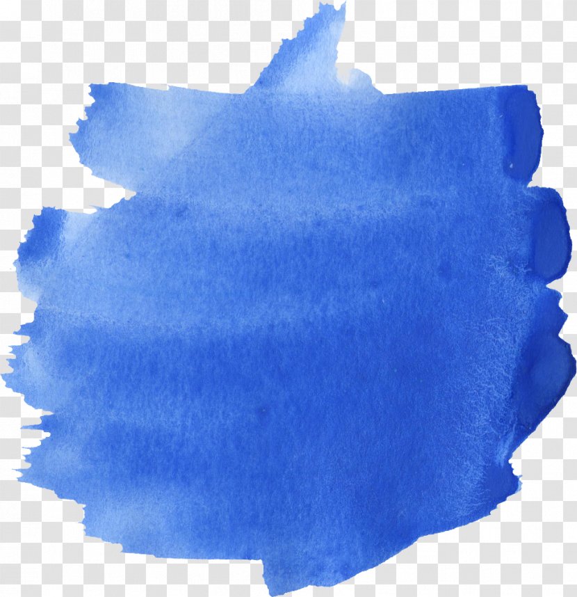 Blue Azure Watercolor Painting - Digital Media Transparent PNG