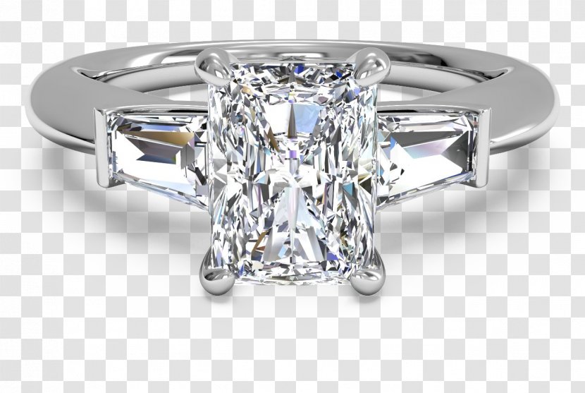 Diamond Cut Princess Engagement Ring - Wedding - Celebrity Big Rings Transparent PNG
