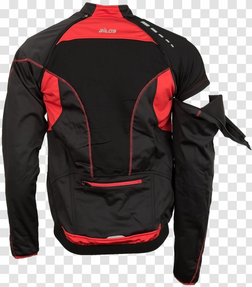Leather Jacket Motorcycle Accessories Clothing Sleeve - Red Transparent PNG