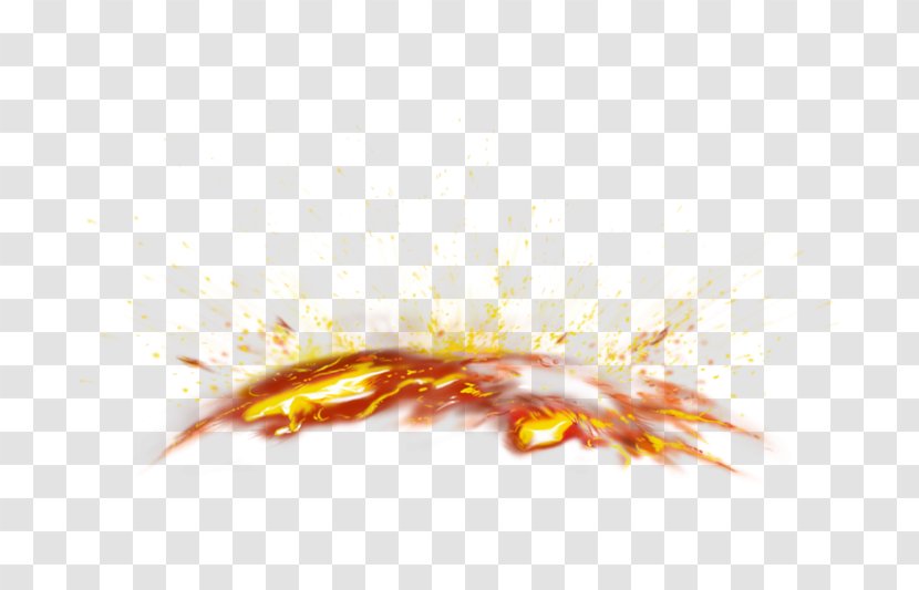 Flame Fire Explosion Light - Cartoon Transparent PNG