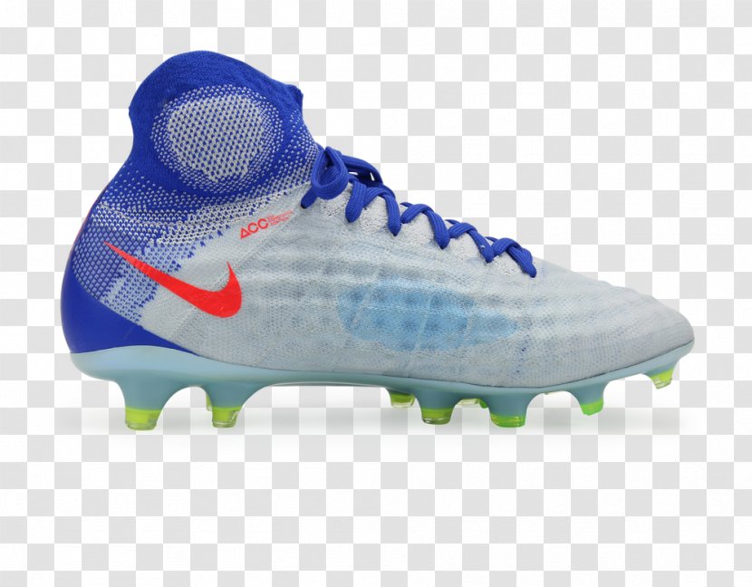 Football Boot Cleat Nike Sports Shoes - Blue Soccer Ball Field Transparent PNG