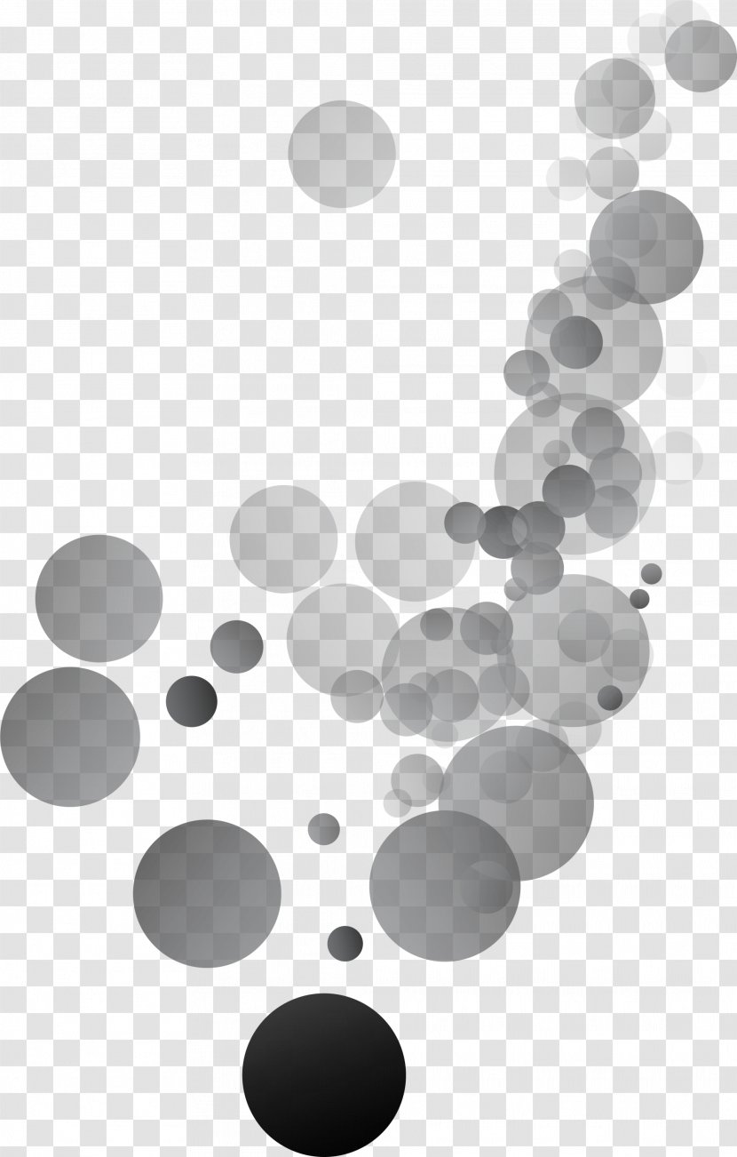 Grey Black And White Download - Gray Contracted Circle Transparent PNG