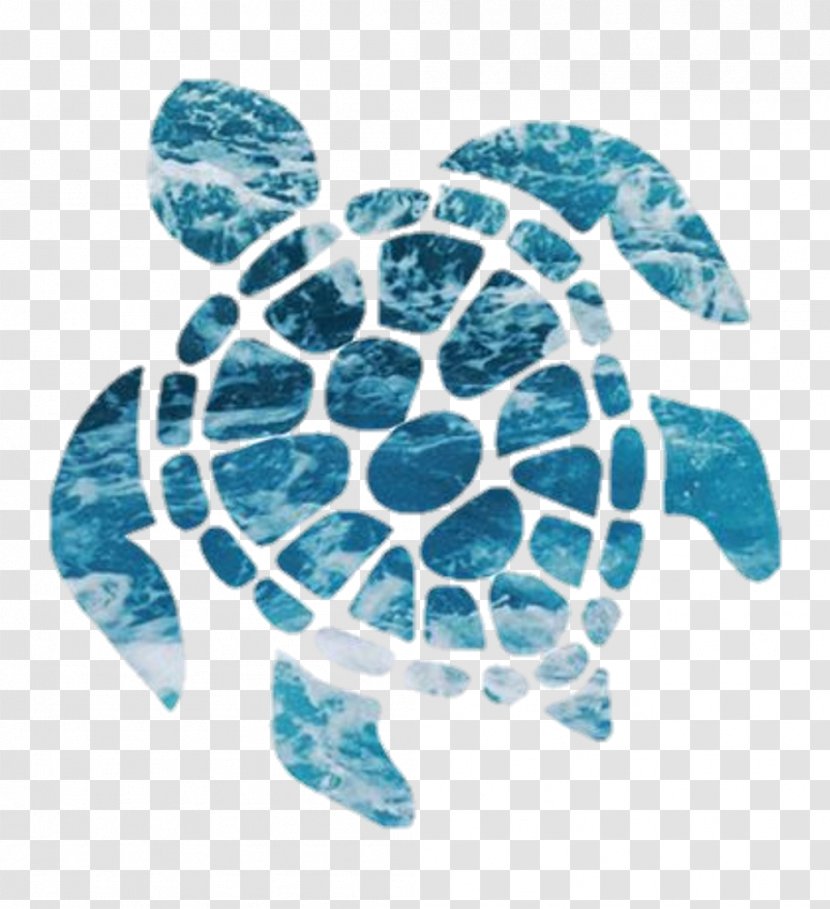 Sea Turtle Sticker Decal The Happy - Olive Ridley - Pastel Surf Transparent PNG