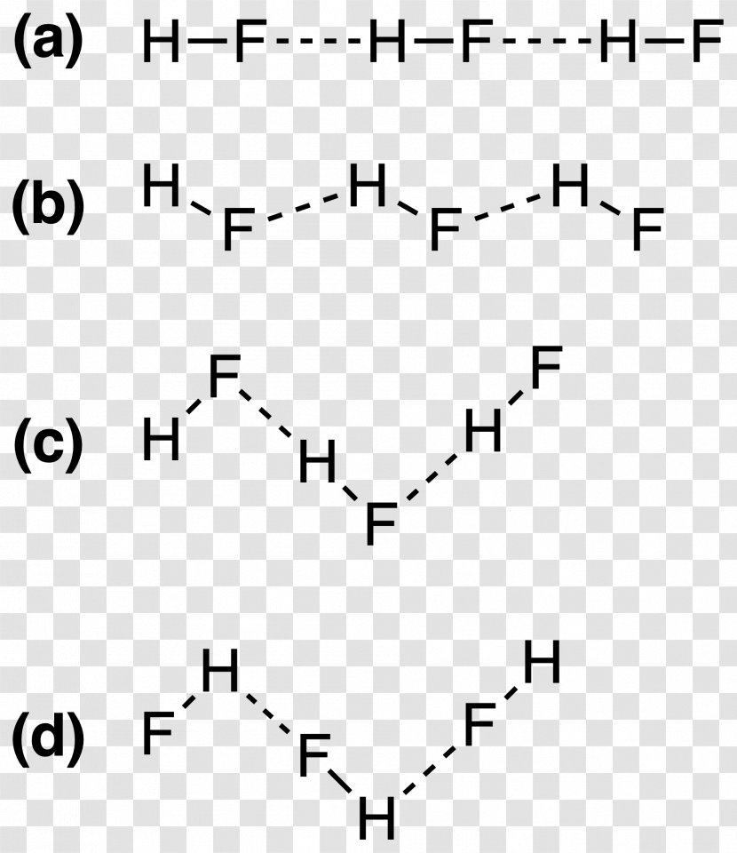 Hydrogen Fluoride Bond Chemical Molecular Geometry - Fluorine - Bonding Background Bonds Transparent PNG