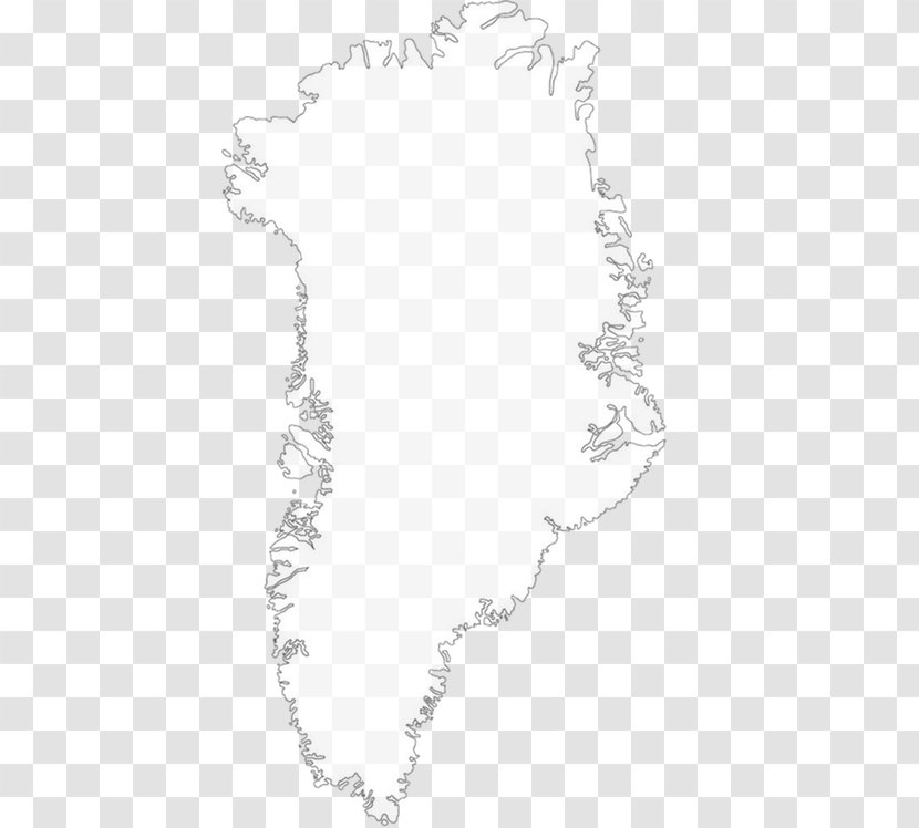 Greenland Line White Point Blank Map - Canadian Eskimo Dog Transparent PNG