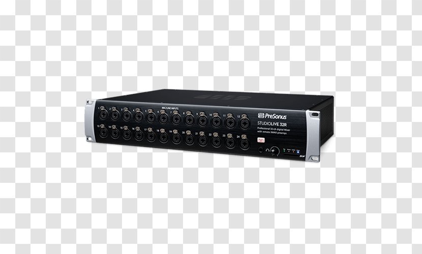 Audio Mixers PreSonus Digital Mixing Console 19-inch Rack Data - Vincent Bach Transparent PNG