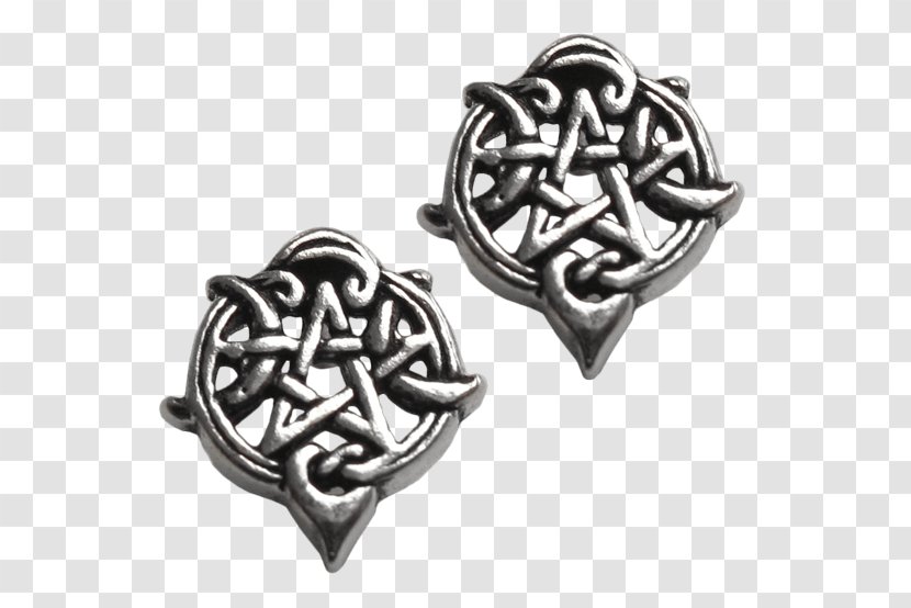 Earring Pentacle Silver Pentagram - Jewellery Transparent PNG