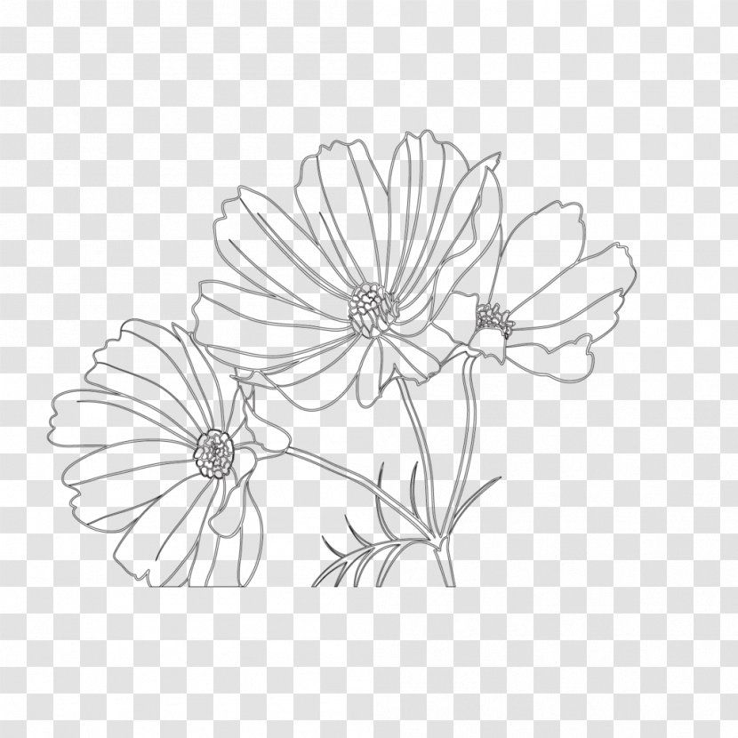 Floral Design Cut Flowers Pattern Transparent PNG