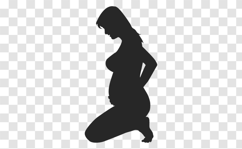 Pregnancy Silhouette Woman Quickening - Standing Transparent PNG