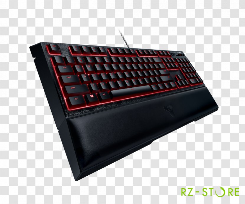 Amazon.com Computer Keyboard Razer Ornata Chroma Gaming Keypad Destiny 2 - Electronic Device - Blackwidow Transparent PNG