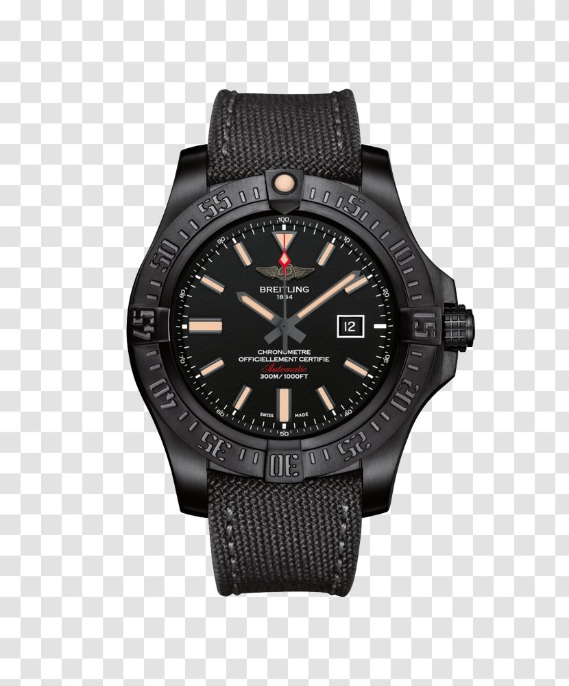 Breitling SA Avenger Blackbird Automatic Watch Chronograph Transparent PNG