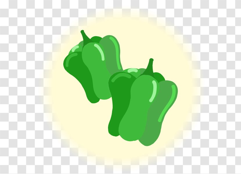 Bell Pepper Clip Art Illustration Chili Paprika - Apple - Green Transparent PNG