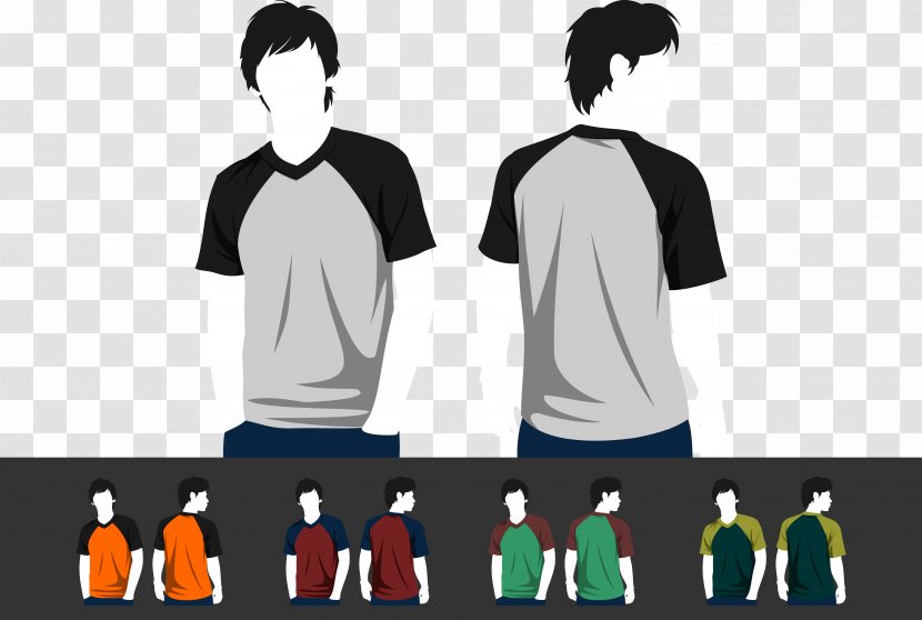 T-shirt Sleeve Green - Uniform - Colorful Short Model Transparent PNG