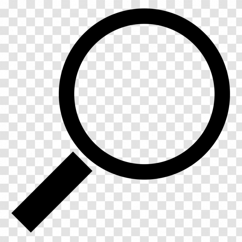 Magnifying Glass Circle - Black And White - Binoculars Transparent PNG