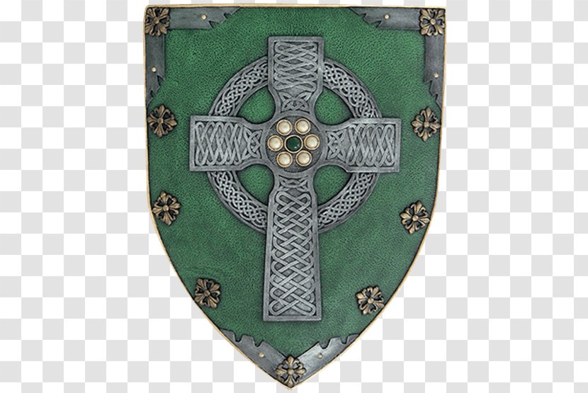 Celtic Cross Warfare Celts Shield Warrior - Coat Of Arms - Plaque Transparent PNG