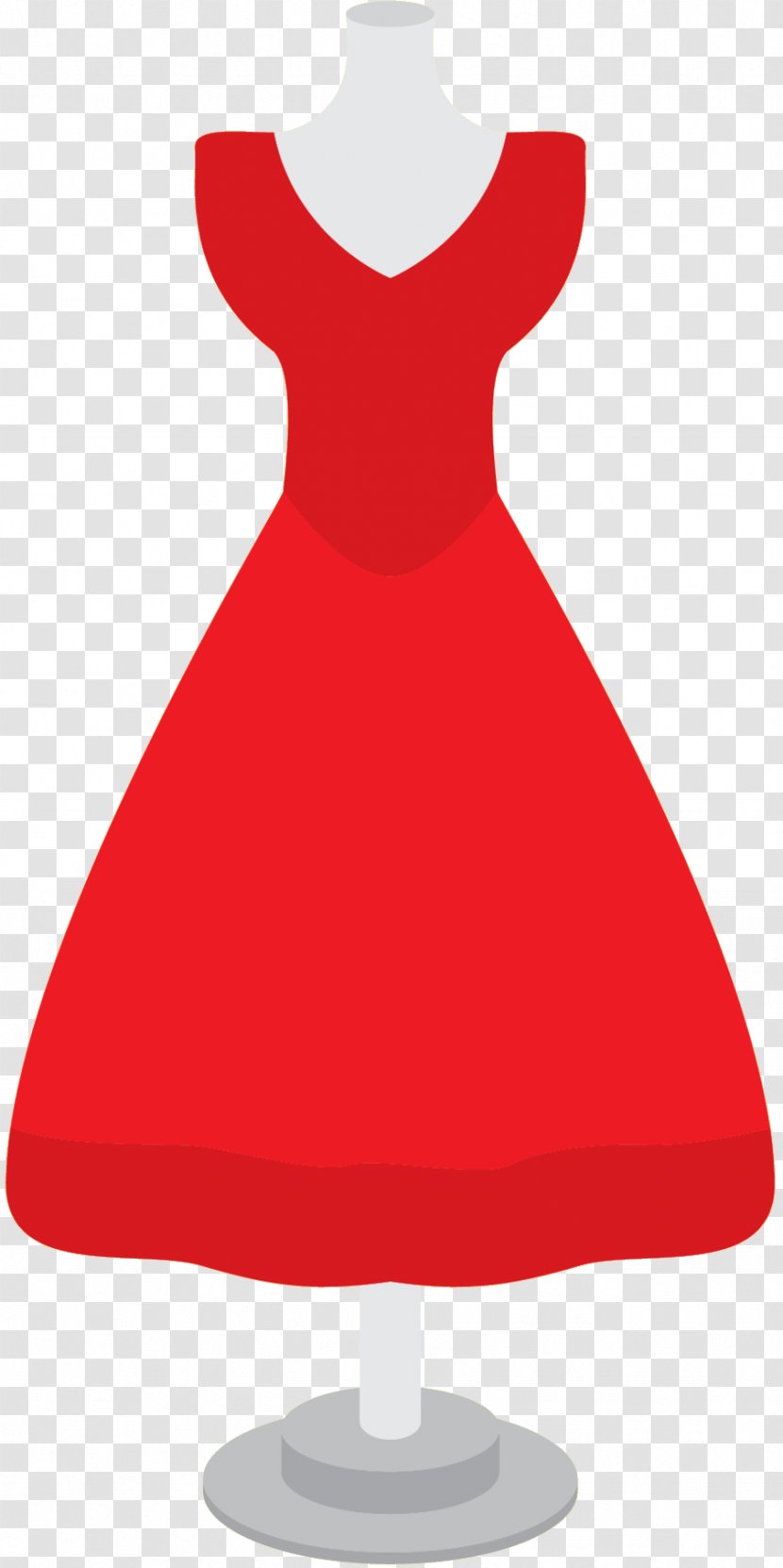 Clip Art Dress RED.M - Red - Cocktail Transparent PNG