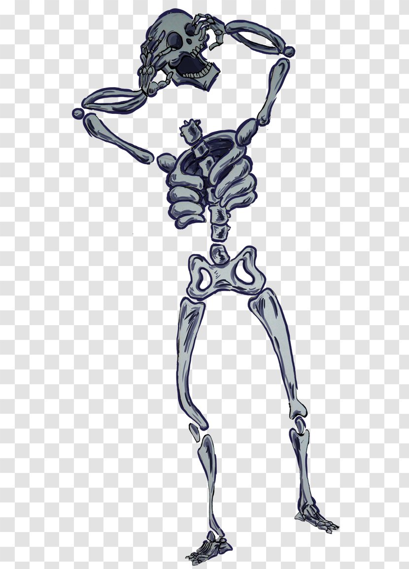 Drawing Halloween Clip Art - Royaltyfree - Skeleton Cartoon Transparent PNG