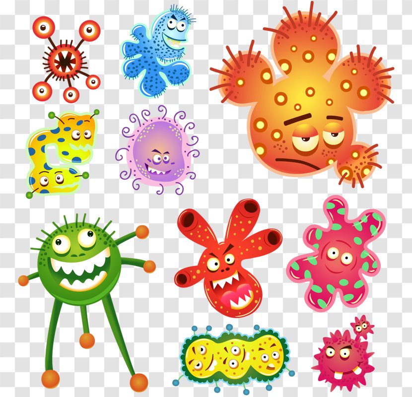 Microorganism Cartoon Bacteria - Stock Photography - Cute Little Monster Transparent PNG