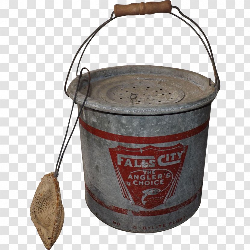 Angling Fishing Bait Bucket - Antique Transparent PNG