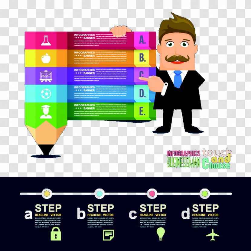 Cartoon Illustration - Business Man Transparent PNG