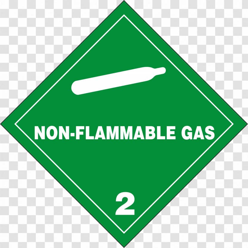 HAZMAT Class 2 Gases Dangerous Goods Combustibility And Flammability Placard - Propane - Signage Transparent PNG