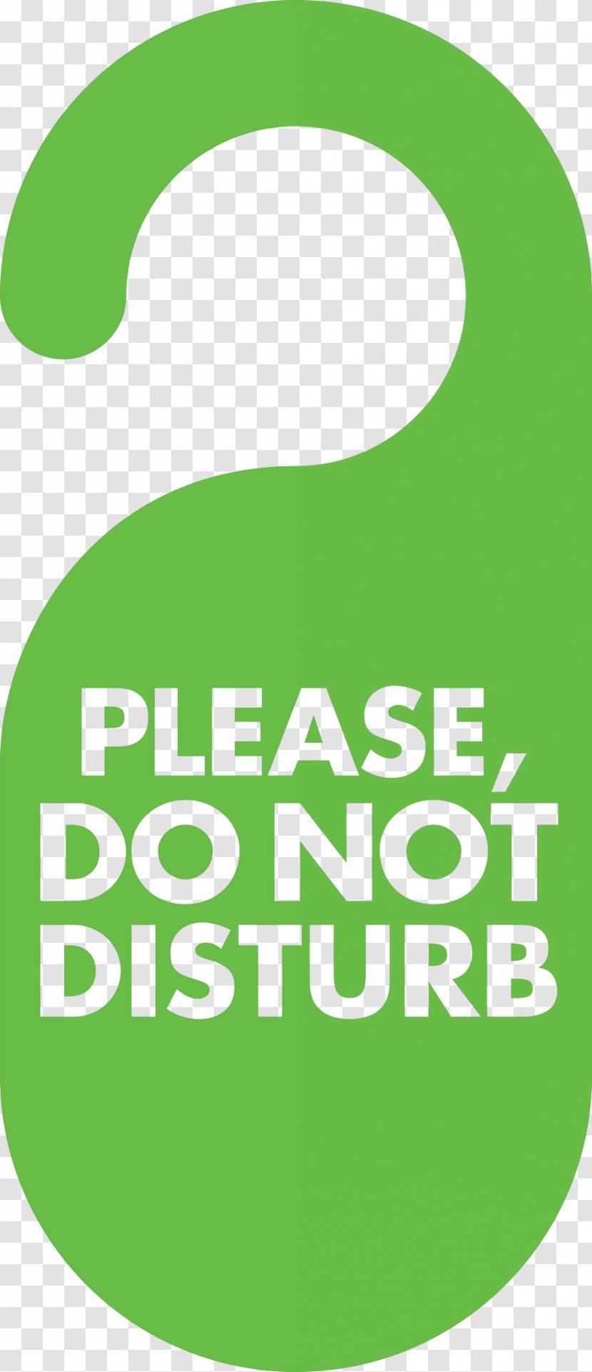 Sticker Text Decal Adhesive Tape - Green - Do Not Disturb Transparent PNG