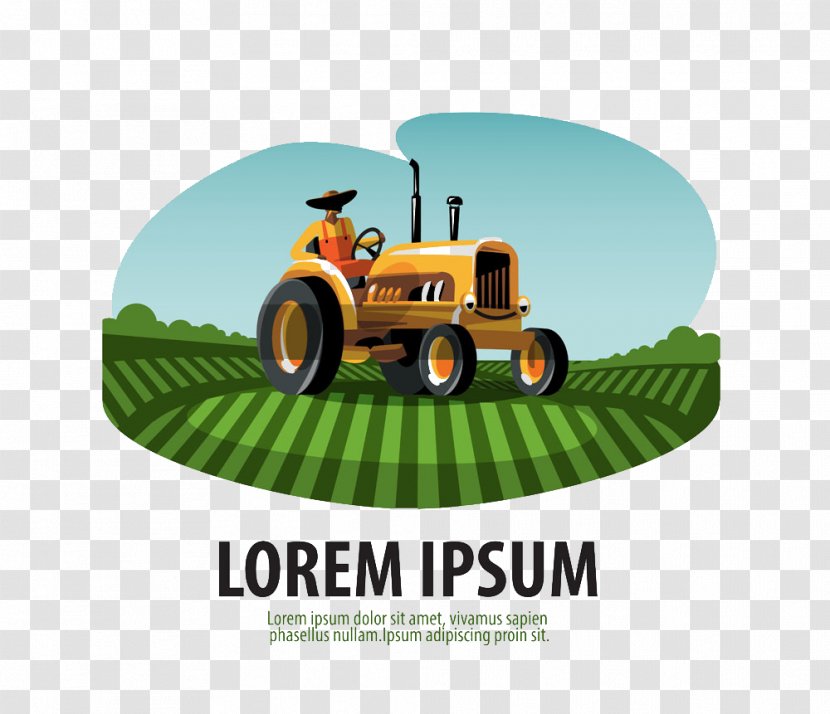 Tractor Agriculture Agricultural Machinery Farm Logo - Field - Man Transparent PNG