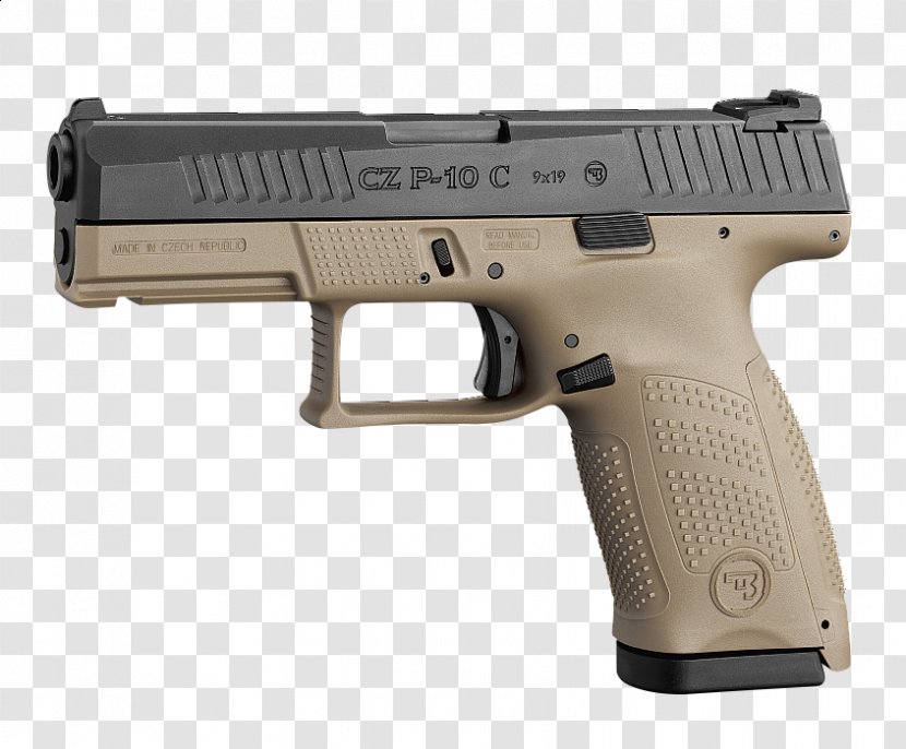 CZ P-10 C 75 Česká Zbrojovka Uherský Brod Pistol 9×19mm Parabellum - Ranged Weapon Transparent PNG