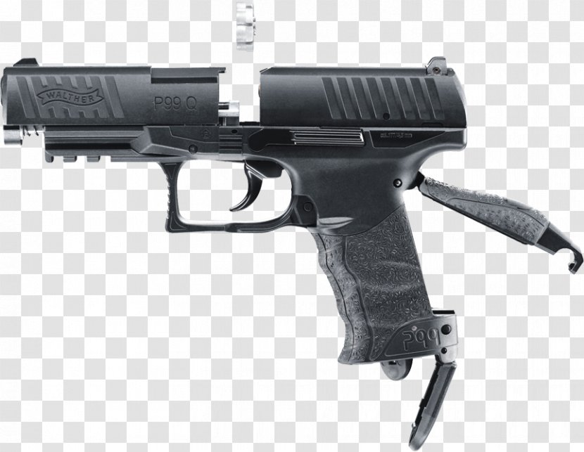 Walther PPQ Carl GmbH Air Gun Firearm Pistol - Silhouette - Flower Transparent PNG