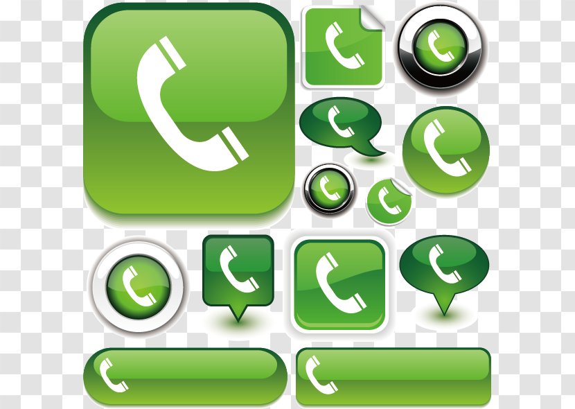Symbol Telephone Icon - Email - Green Phone Button Icons Transparent PNG