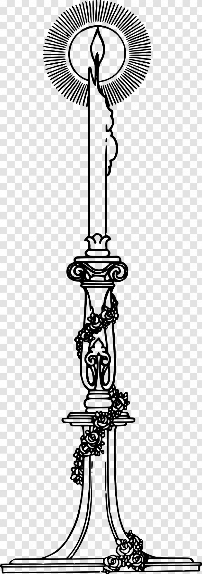 Tree Line Art Candlestick - Candle - Candles Vector Transparent PNG