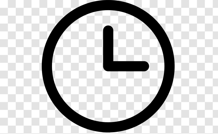 Clock Timer - Black And White Transparent PNG