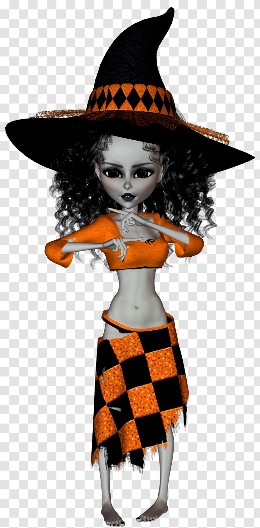 Halloween Witch Drawing Clip Art - Flower - Happy Transparent PNG
