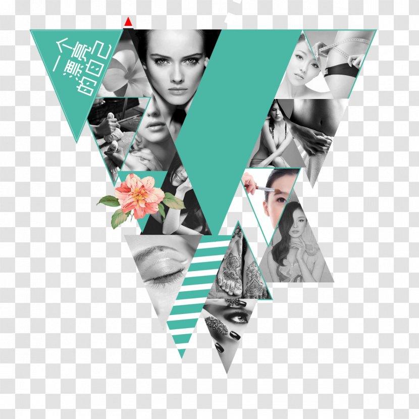 Poster Creativity Fashion Design - Beauty - Geometric Triangle Puzzle Transparent PNG