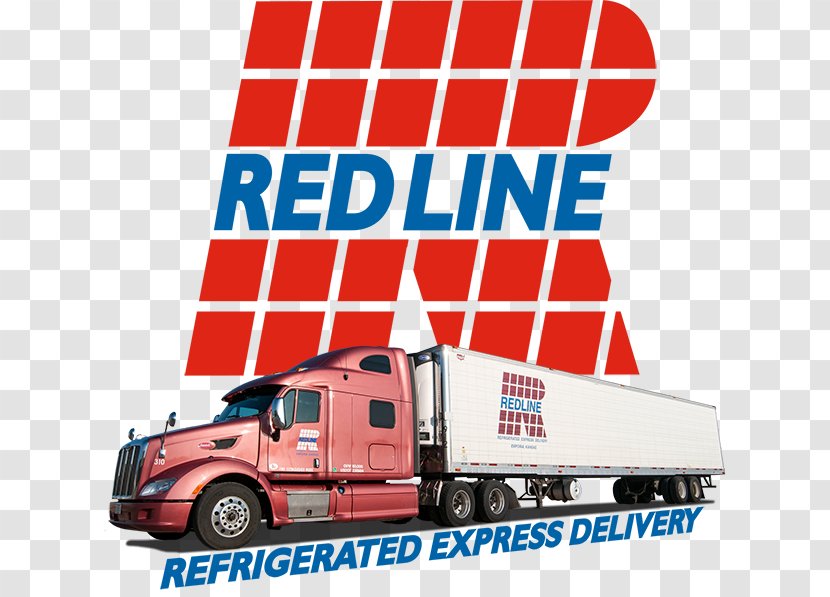 Commercial Vehicle Red Line Trucking Truck Driver Driving - Freight Transport - Intermodal Transparent PNG
