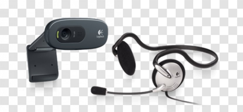 Microphone Headset Logitech Webcam Headphones - C310 - USB Stand Transparent PNG