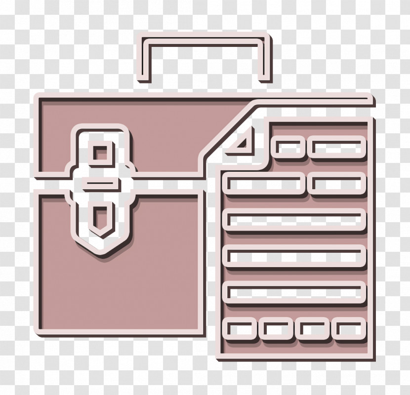 Briefcase Icon Office Stationery Icon Work Icon Transparent PNG