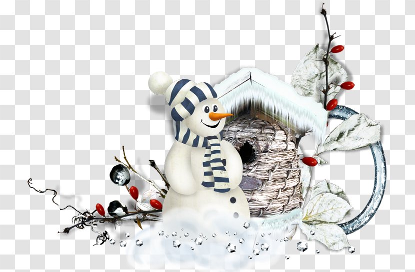 Christmas Card .de Snowman Postcard - And Little House Transparent PNG