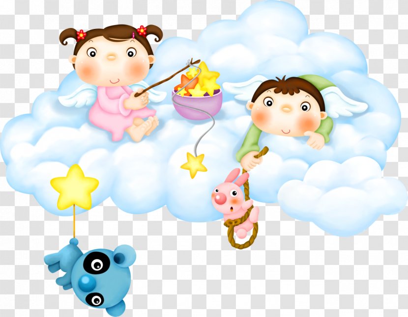 Angel Clip Art - Happiness - Playing Little Angels Picture Transparent PNG