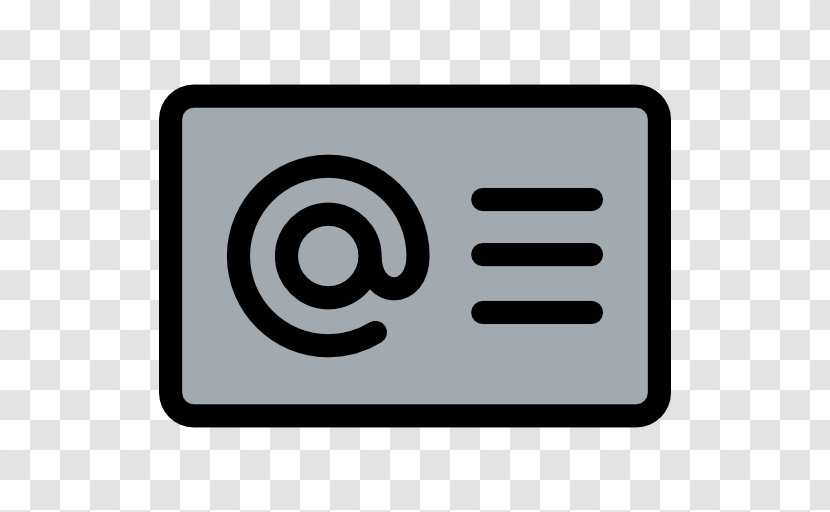 Business Card Symbol - Text - Rectangle Transparent PNG