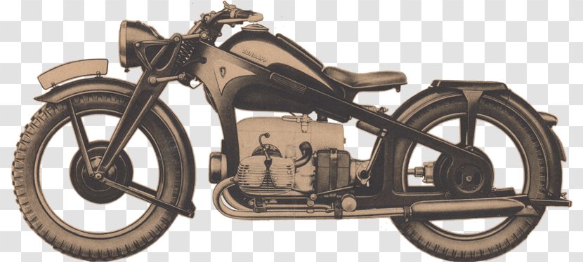 Zündapp Janus Motor Vehicle Motorcycle KS 600 - Wheel - MotorCycle Spare Parts Transparent PNG