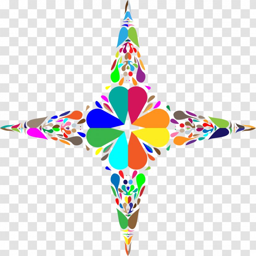 Line Point Christmas Ornament Triangle Symmetry - Colourful Triangles Number Transparent PNG