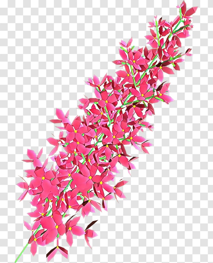 Pink Flower Plant Magenta Branch - Heather Pedicel Transparent PNG