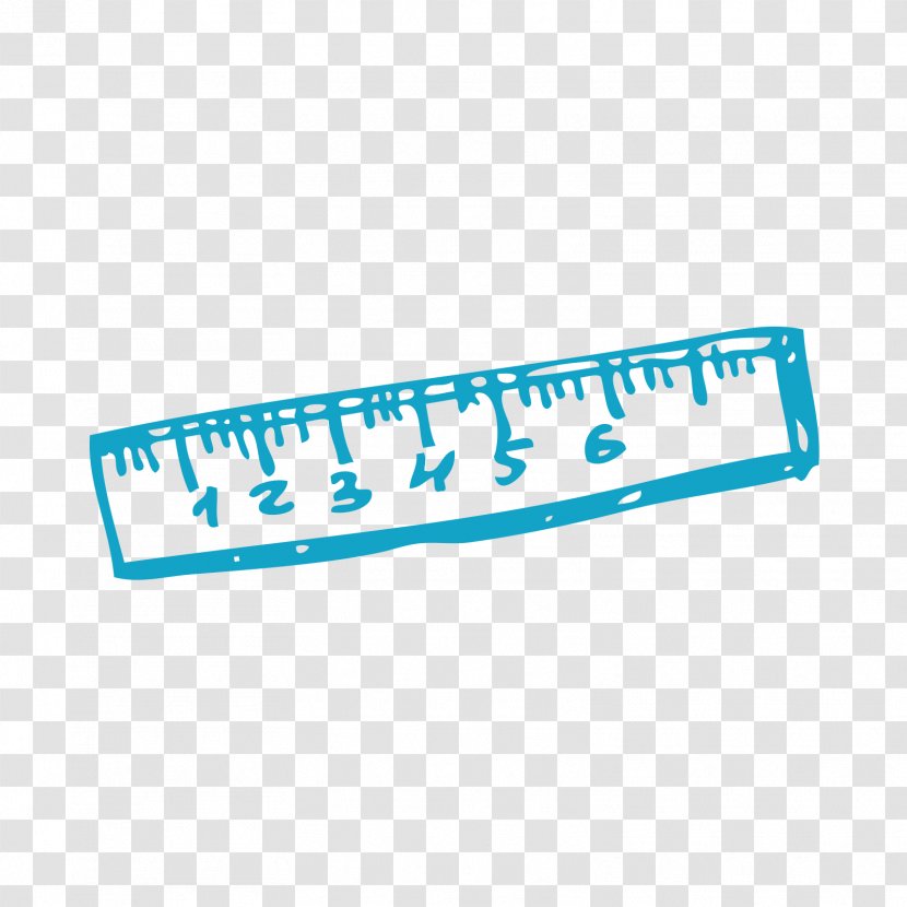 Scale Ruler - Label - Blue Transparent PNG