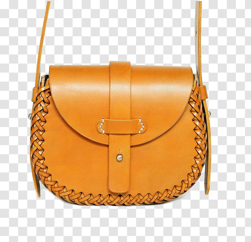 Leather Saddlebag Handbag Tote Bag - Shoulder Transparent PNG