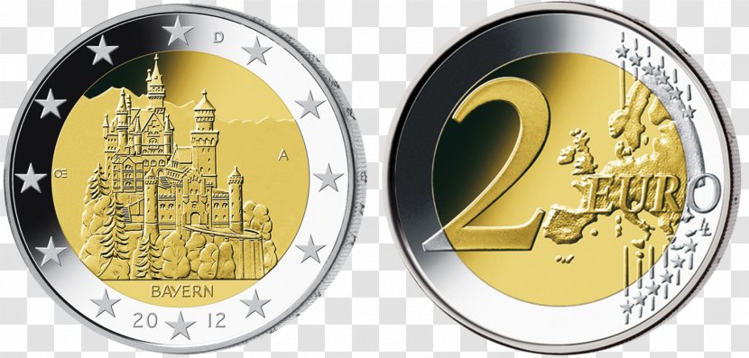 2 Euro Coin Germany Coins Commemorative Transparent PNG